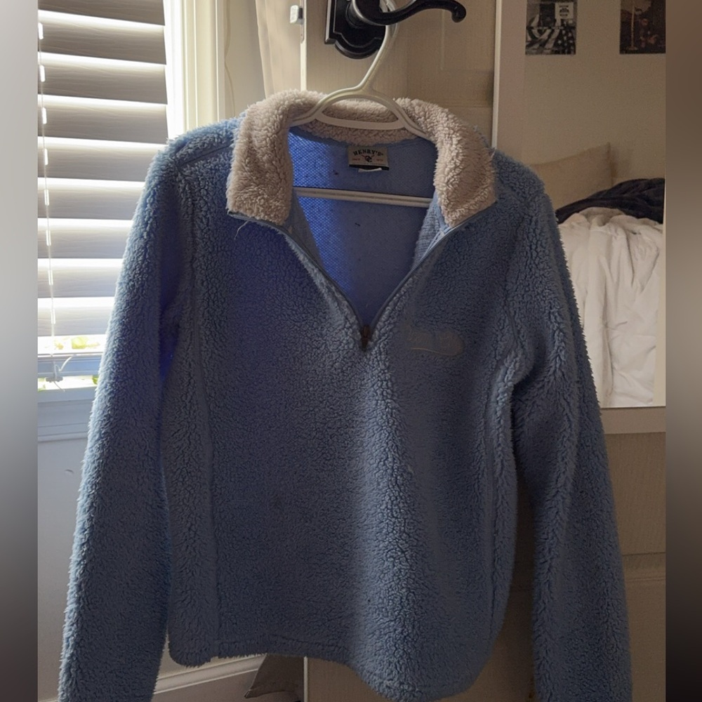 Blue ocean city fleece